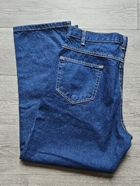 WearGuard Mens Straight Leg Dark Was Dwnim Jeans Size 38 X 30